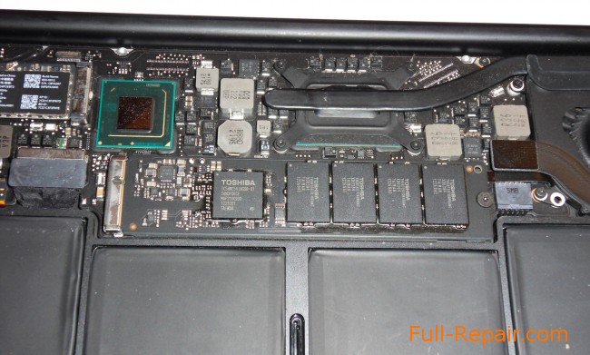 Внутренности MacBook Air