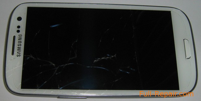 Samsung Galaxy S3 вид сверху