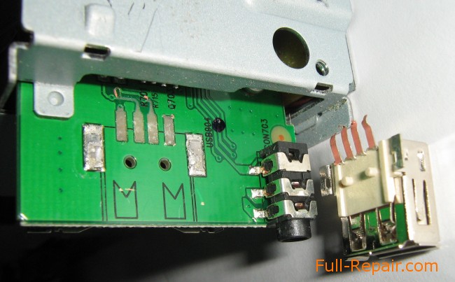 Монтаж отвалившегося USB-разъёма фото