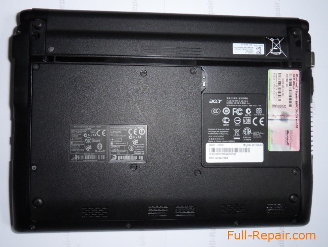 треснул экран Acer Aspire One фото