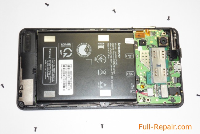 Как поменять экран Lenovo P780 фото