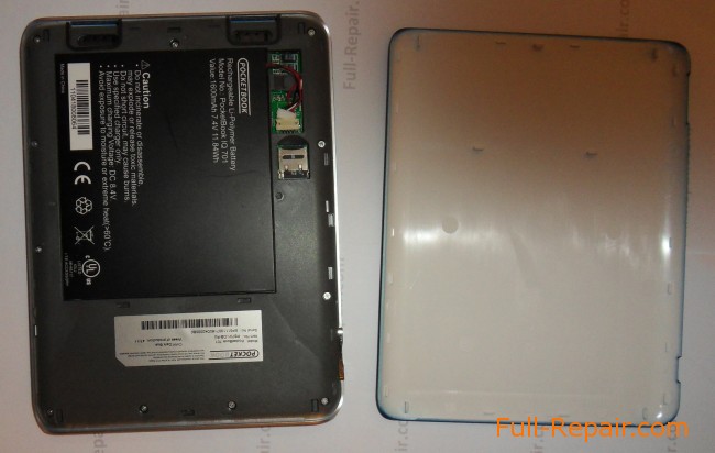 Pocketbook IQ 701. Задняя крышка снята